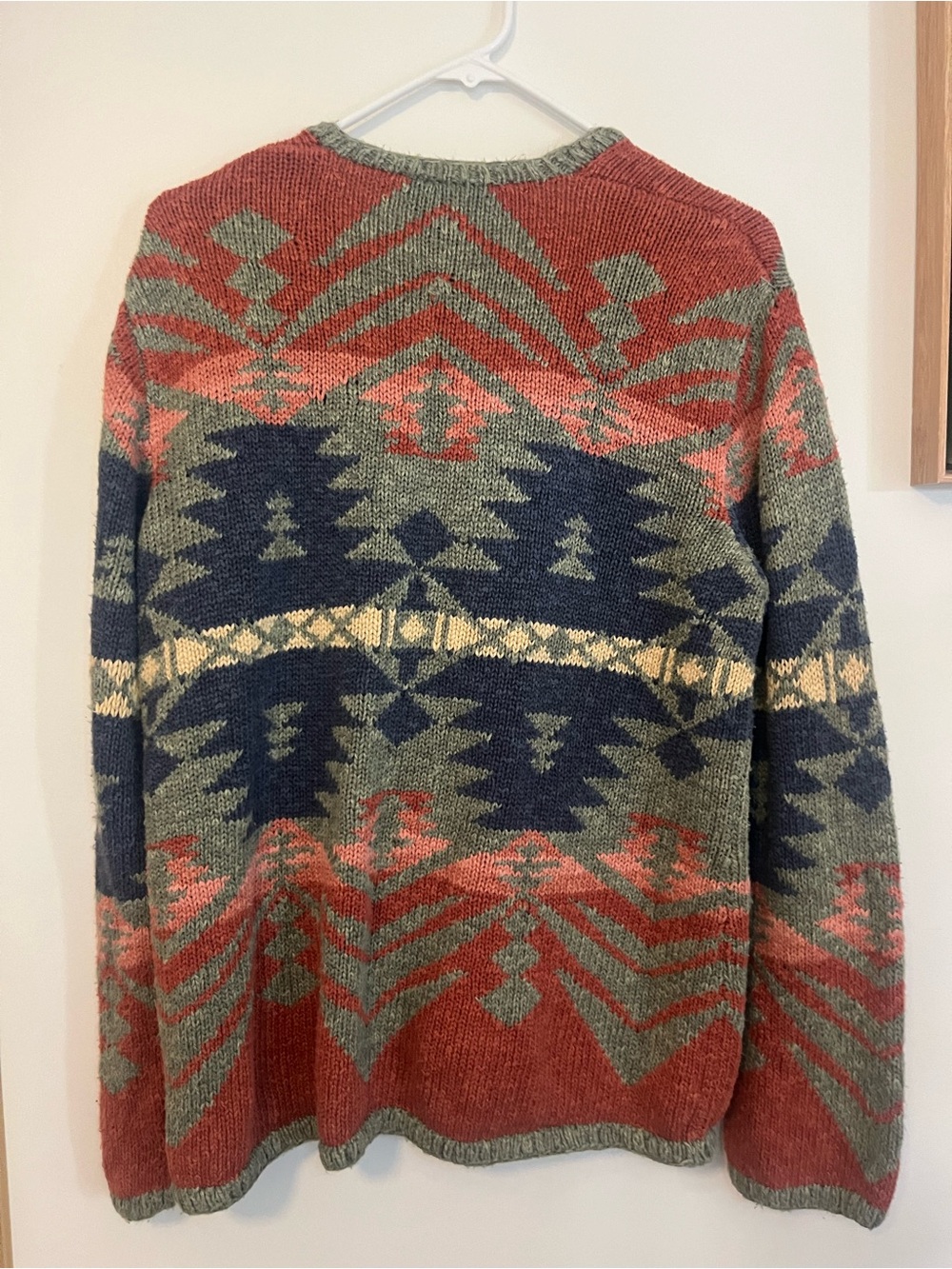 Vintage Lauren by Ralph Lauren Multicolor Aztec Knit Cardigan - Picture 2 of 5